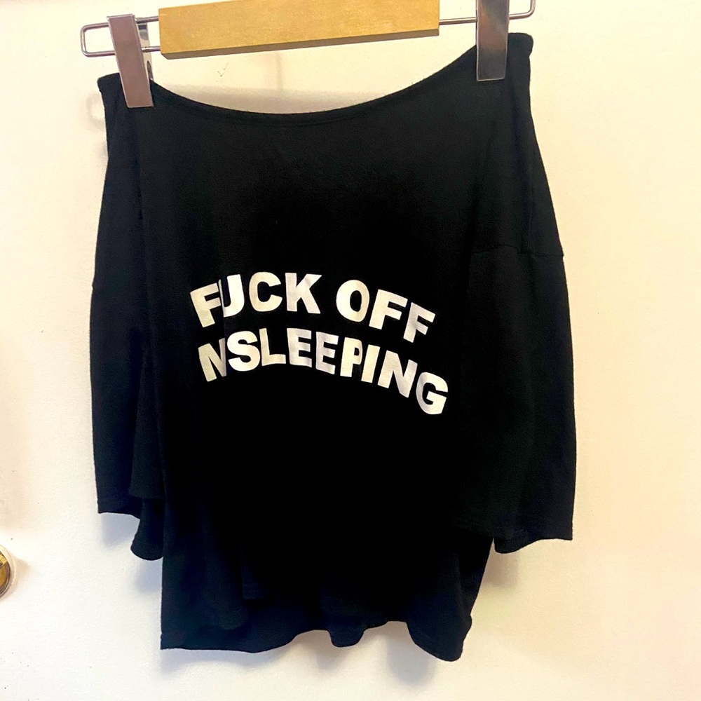 Fuck off I’m sleeping pj set